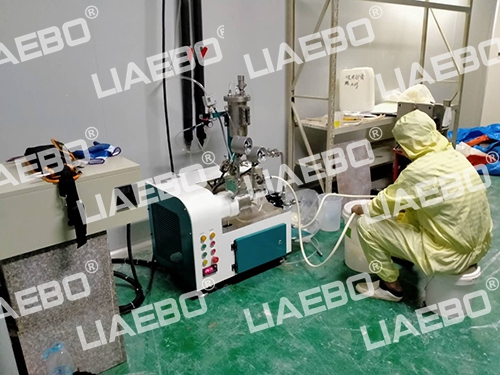 安徽客戶(hù)（氧化銦）LSN-0.5L設(shè)備調(diào)試完成